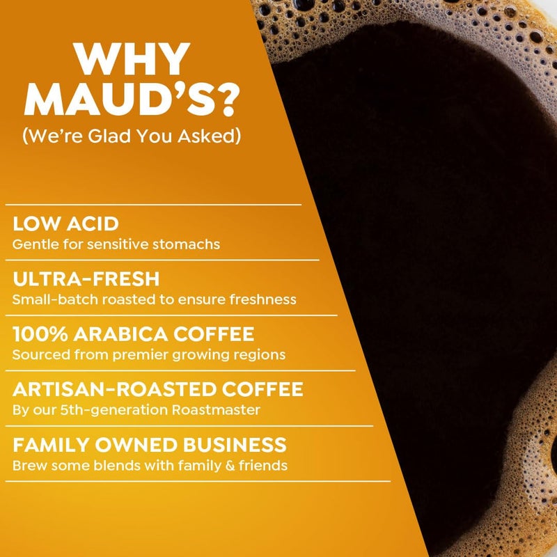 Maud's Breakfast Blend Coffee Pods, 100 ct, Light Roast Coffee in Recyclable Single Serve Pods – 100% Arabica Coffee, Compatible with Keurig K Cups Maker - Image 4